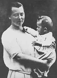 Hilde Mangold with her son, Christian